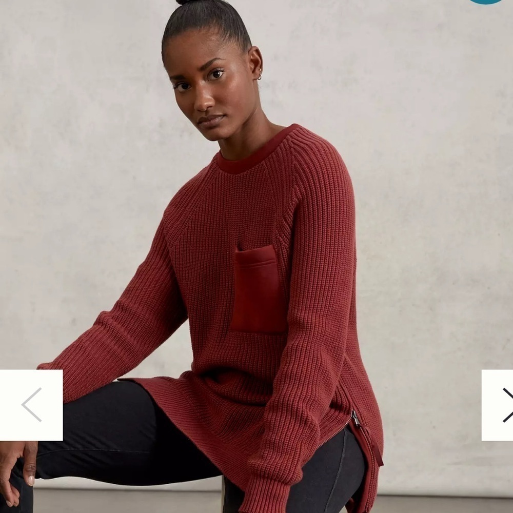 Varley Matteson Pullover red sweater size S